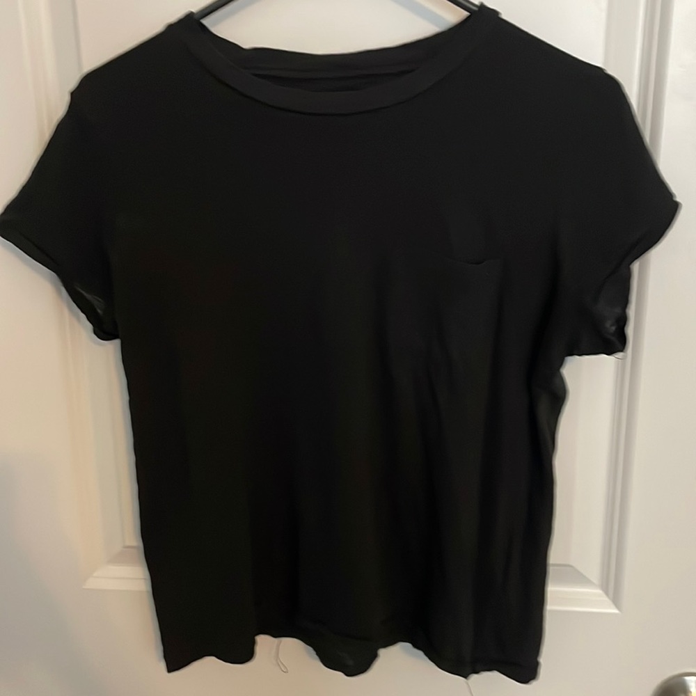 Madewell black tissue tee